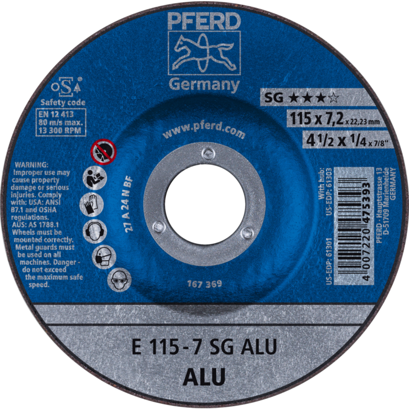 PFERD Schruppscheiben E 115-7 SG ALU