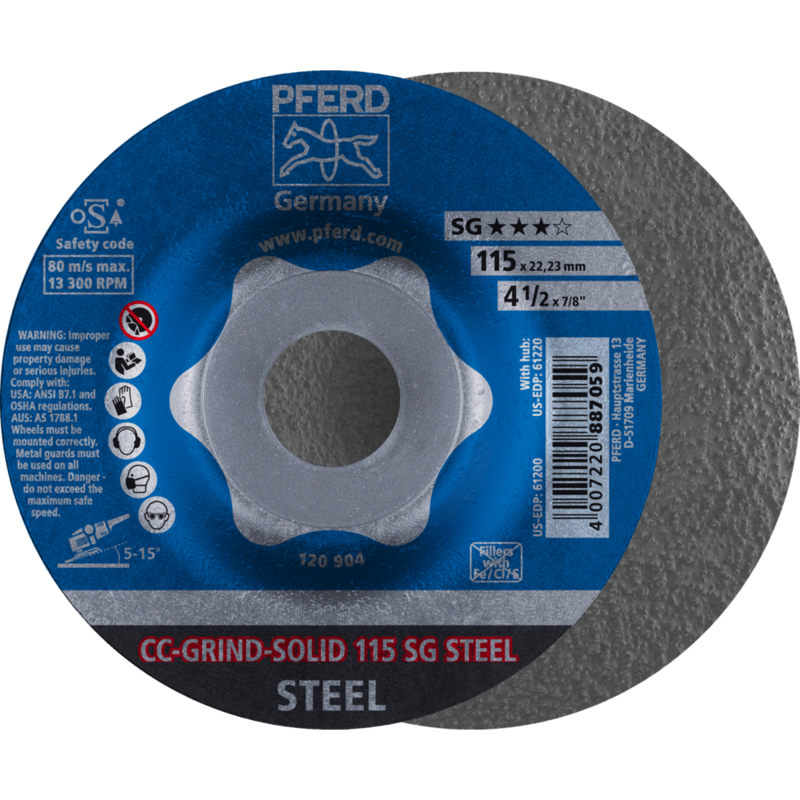 PFERD CC-GRIND (inkl. SOLID, FLEX, STRONG) CC-GRIND SOLID 115 SG STEEL