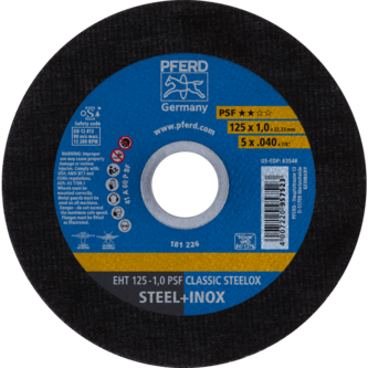 PFERD Trennscheiben EHT 125-1,0 PSF CLASSIC STEELOX