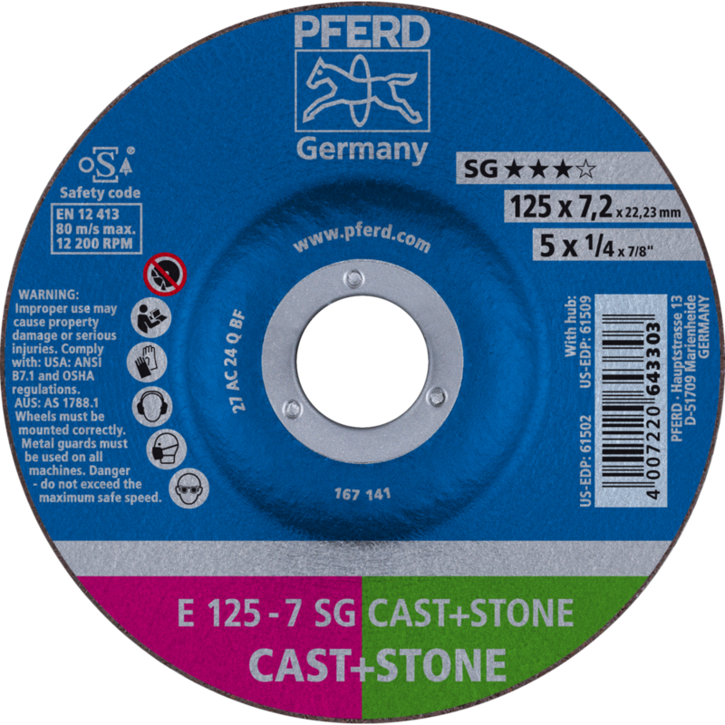 PFERD BIBIELLE E 125-7 SG CAST+STONE (2)