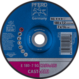 PFERD Schruppscheiben E 180-7 SG CAST+ALU
