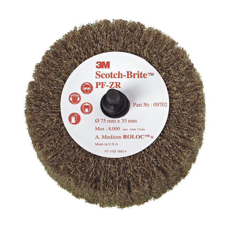 Scotch-Brite Roloc Lamellenbürste PF-ZR, braun, 76,2 mm x 35 mm, A MED