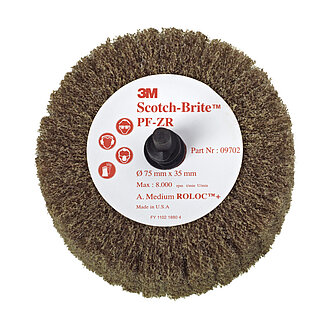 Scotch-Brite Roloc Lamellenbürste PF-ZR, braun, 76,2 mm x 35 mm, A MED
