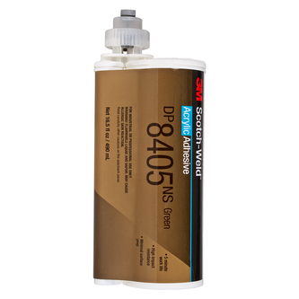 3M Scotch-Weld 2-Komponenten-Konstruktionsklebstoff auf Acrylatbasis DP8405NS, Grün, 490 ml