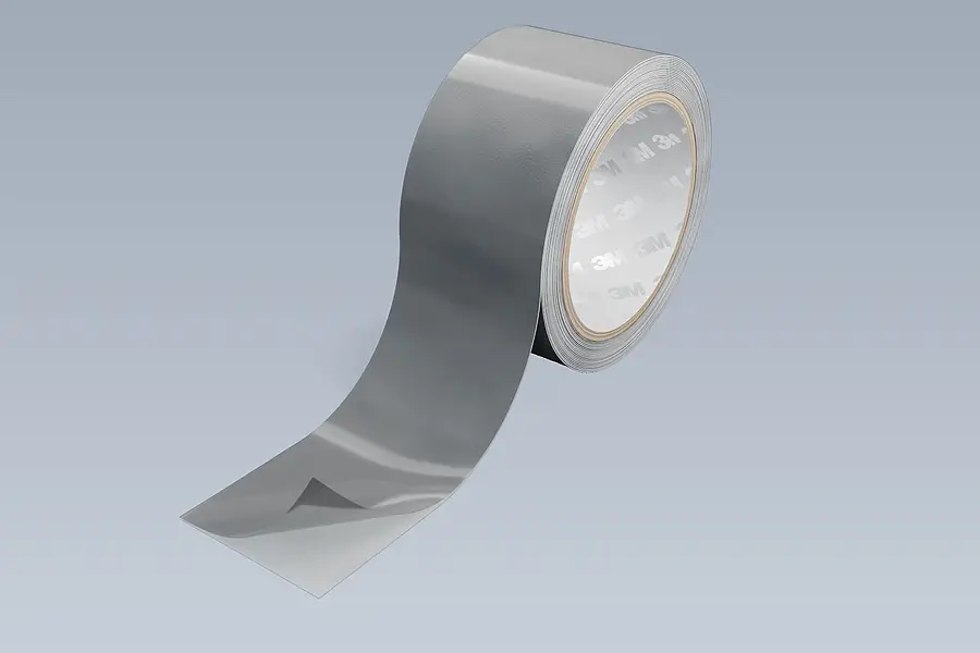 Rollenware aus doppelseitig klebendem Material als mögliches Vormaterial für Schneidspulen