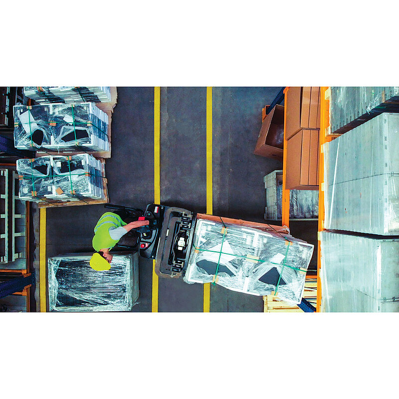 3M Langlebiges Bodenmarkierungsband 971, Rot, 75 mm x 33 m, 0.24 mm