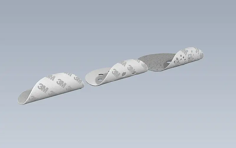 Runde Schleifmittelstücke mit sichtbaren Öffnungen als mögliche Zielgeometrie