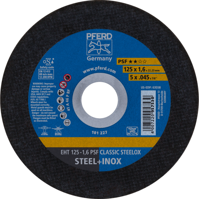 PFERD Trennscheiben EHT 125-1,6 PSF CLASSIC STEELOX