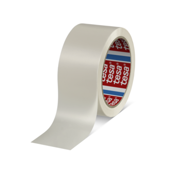 tesapack 4120 PVC Handrolle - 66m x 75mm - weiß