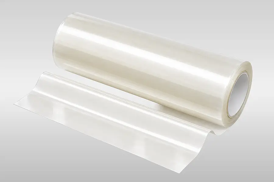 Aufgewickeltes Folienklebeband als Beispiel für ein wickelbares Klebeband