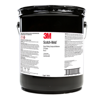 3M Scotch-Weld 2-Komponenten-Konstruktionsklebstoff auf Epoxidharzbasis DP270, Schwarz, Teil B, 18.9 L
