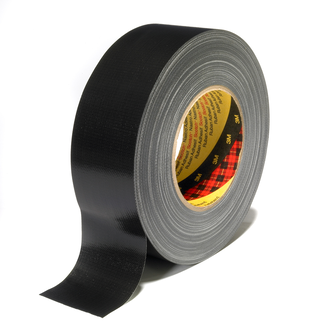 3M Gewebeklebeband 389, Schwarz, 50 mm x 50 m, 0.26 mm