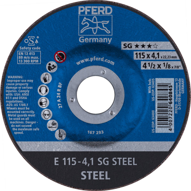 PFERD Schruppscheiben E 115-4,1 SG STEEL