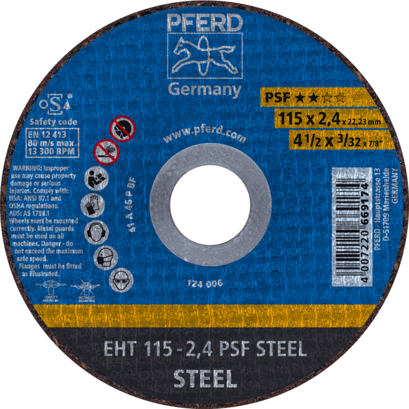 PFERD Trennscheiben EHT 115-2,4 PSF STEEL