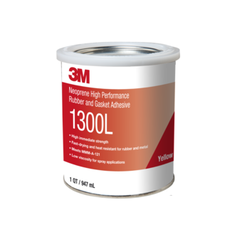 3M Lösemittelklebstoff auf Polychloroprenbasis 1300, Gelb, 1 L