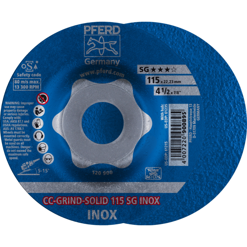 PFERD CC-GRIND (inkl. SOLID, FLEX, STRONG) CC-GRIND SOLID 115 SG INOX