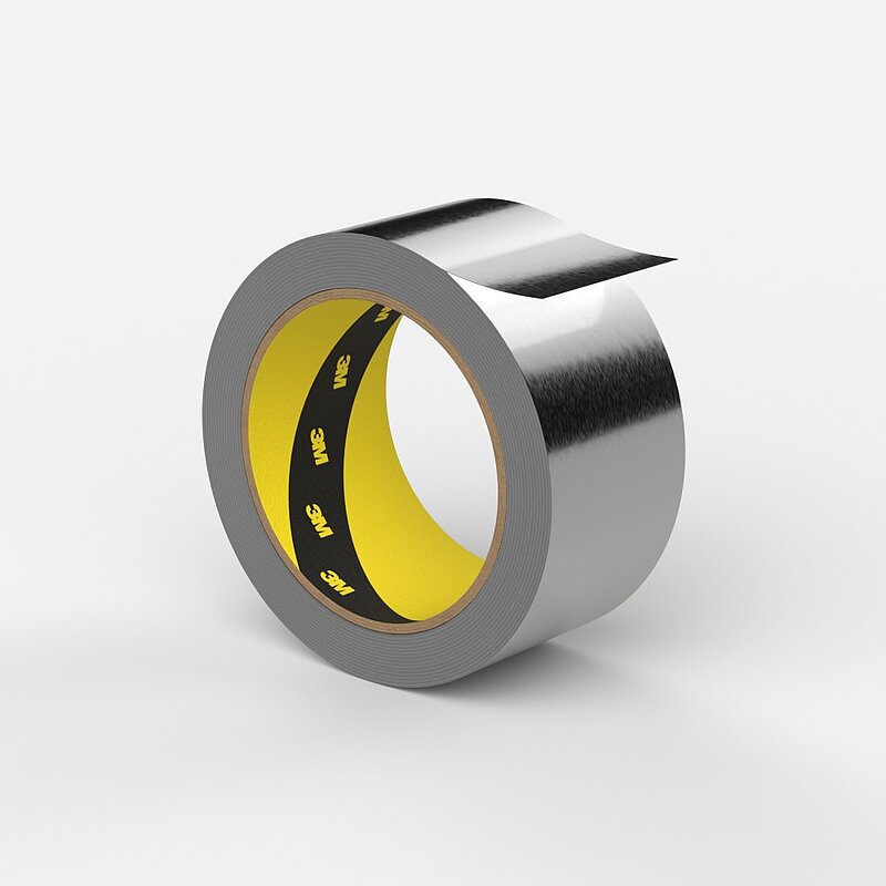 3M Aluminiumklebeband 1436F, Silber, 50 mm x 50 m, einzeln verpackt