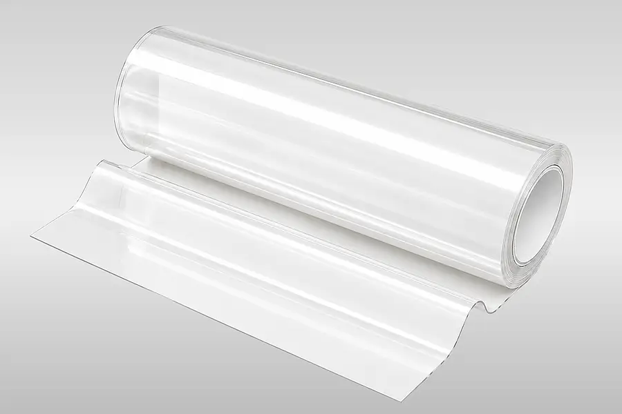 Technische Kunststofffolie als mögliches Vormaterial für einseitiges Ausrüsten