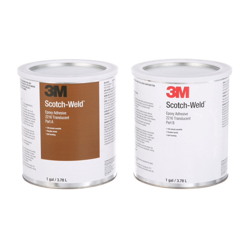 3M Scotch-Weld 2-Komponenten-Konstruktionsklebstoff auf Epoxidharzbasis 2216, Teil B/A, Transluzent, 3.785 L