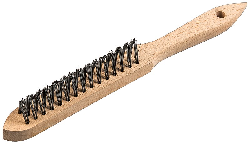 Klingspor - BHK 600 Kehlnahtbürste Anzahl Reihen 3, 125 x 25 x 290 mm Holzgriff 0,35 Stahl