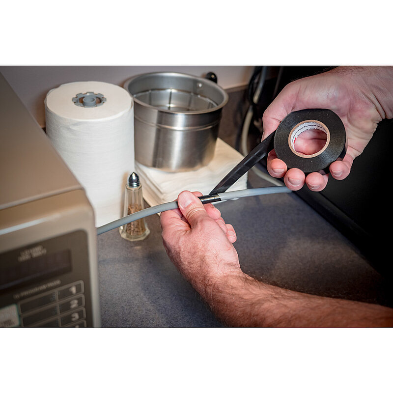 3M Temflex Vinyl-Isolierband 155, Grau, 19 mm x 20 m