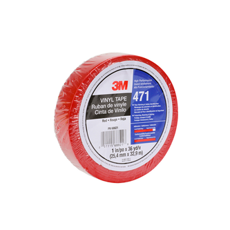 3M Weich-PVC-Klebeband 471, Rot, 50 mm x 33 m, 0.14 mm, einzelverpackt