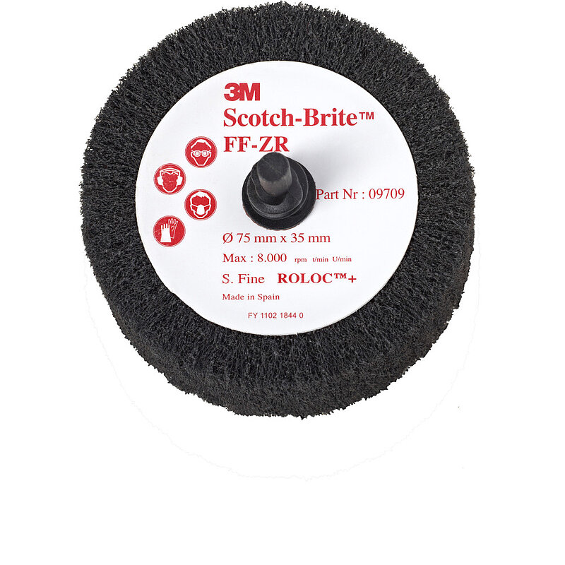 Scotch-Brite Roloc Lamellenbürste FF-ZR, grau, 63 mm x 32 mm, S FIN