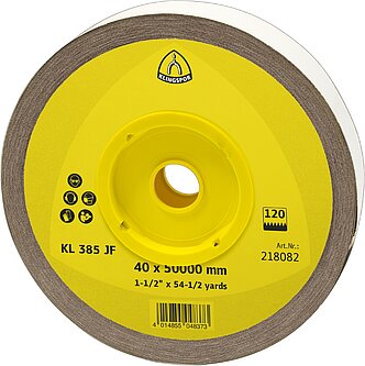 Klingspor - KL 385 JF Schleifrolle, 40 x 50000 mm Korn 40