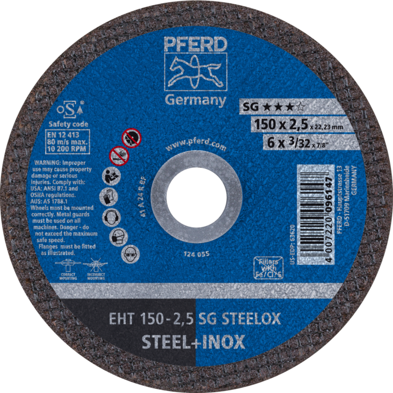 PFERD Trennscheiben EHT 150-2,5 SG STEELOX