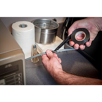 3M Temflex Vinyl-Isolierband 155, Grün/Gelb, 19 mm x 20 m