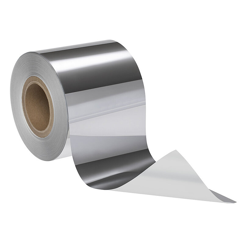 3M Manipulationssicheres Etikettenmaterial 76799, Silber glänzend, Jumbobreite, Variable Rollenabmessung