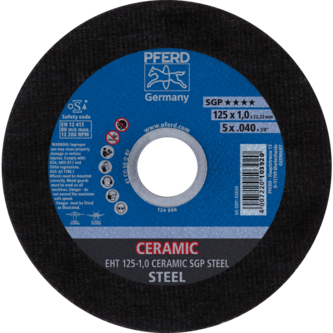 PFERD Trennscheiben EHT 125-1,0 CERAMIC SGP STEEL