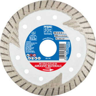 PFERD Diamantwerkzeuge für die Bauindustrie DG 125 x 2,2 x 22,23 SG