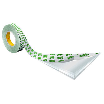 3M Doppelseitiges Klebeband mit Polyester-Träger 55256P, Transparent, 1200 mm x 50 m