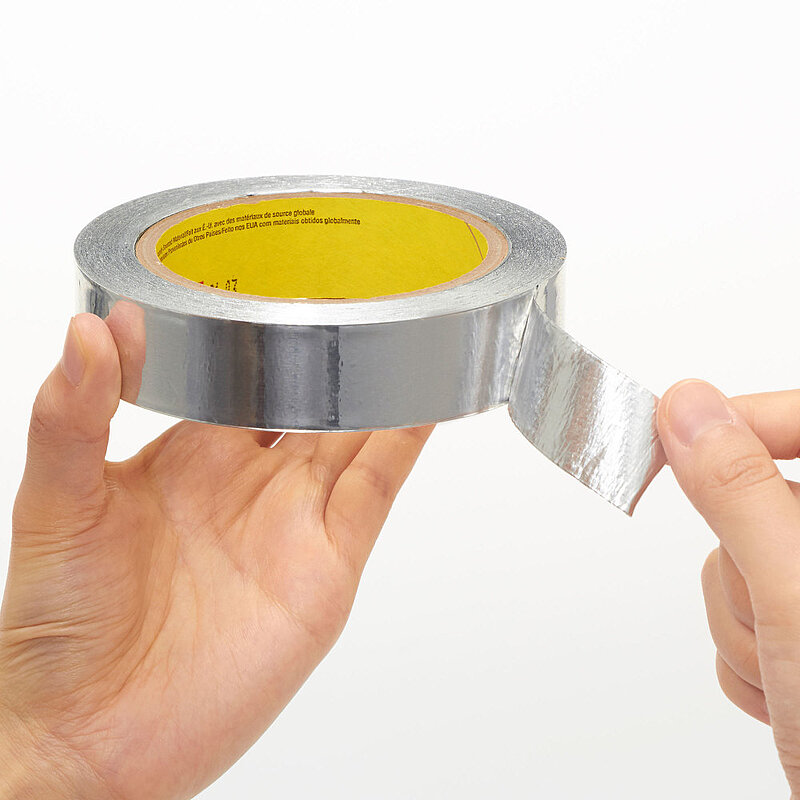 3M Aluminiumklebeband 431, Silber, 19 mm x 55 m, 0.09 mm