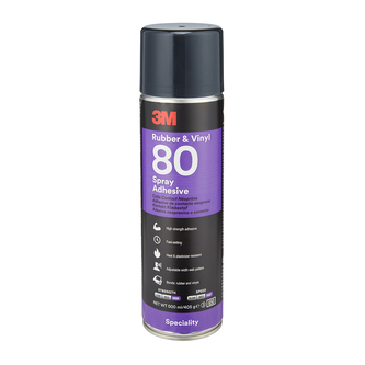 3M Sprühklebstoff auf Basis Synthetischer Elastomere Rubber and Vinyl 80, Gelb, 500 ml