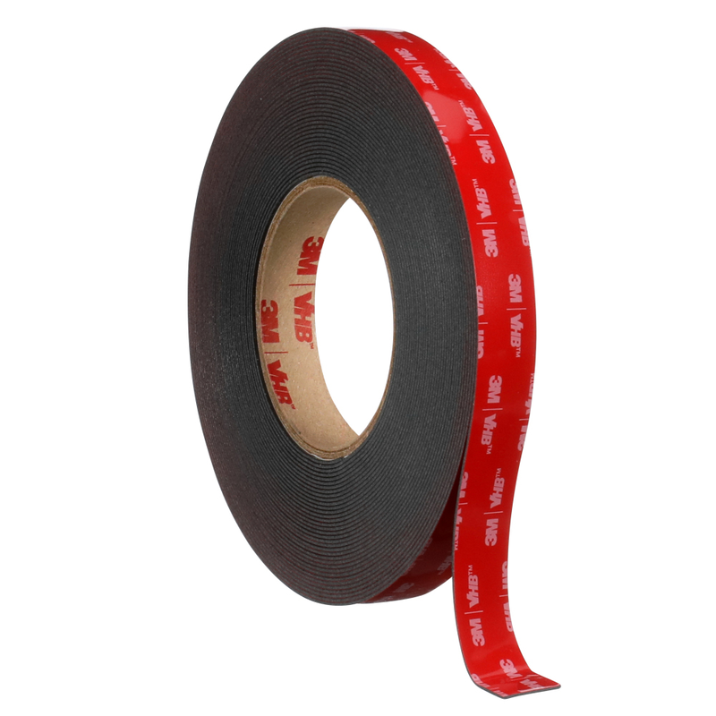 3M VHB Klebeband 5915, Schwarz, 1168 mm x 33 m, 0.4 mm