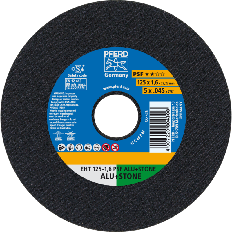 PFERD Trennscheiben EHT 125-1,6 PSF ALU+STONE