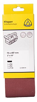 Klingspor - LS 309 XH Schleifband (Set), 75 x 457 mm F5, SB-verpackt im Reiter
