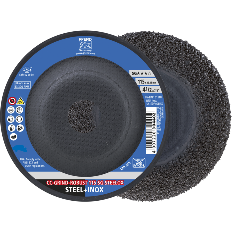 PFERD CC-GRIND (inkl. SOLID, FLEX, STRONG) CC-GRIND ROBUST 115 SG STEELOX
