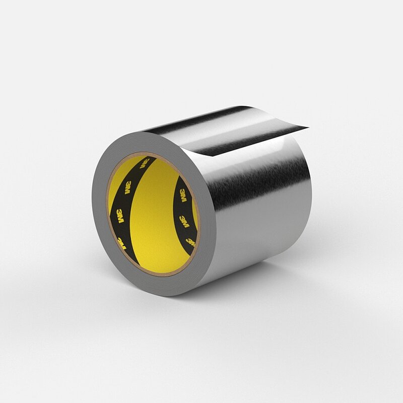 3M Aluminiumklebeband 1436F, Silber, 50 mm x 50 m, einzeln verpackt
