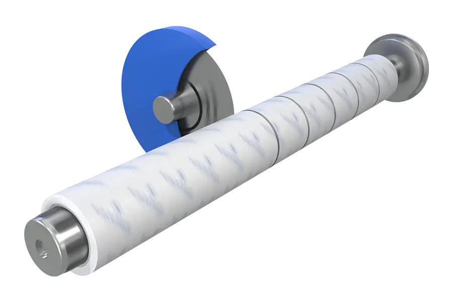 Illustration einer zugeschnittenen Klebebandrolle