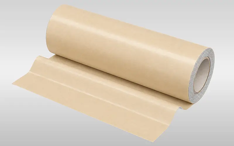 Beige Rolle eines doppelseitigen Gewebeklebebands