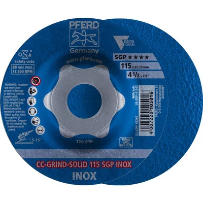 PFERD CC-GRIND-Schleifscheibe CC-GRIND-SOLID SGP INOX Abbildung