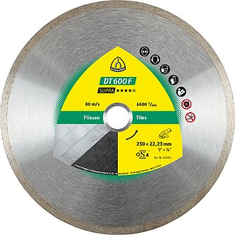 Klingspor - DT 600 F Diamanttrennscheibe, 150 x 1,6 x 22,23 mm 1,6 x 7 mm, geschlossener Rand