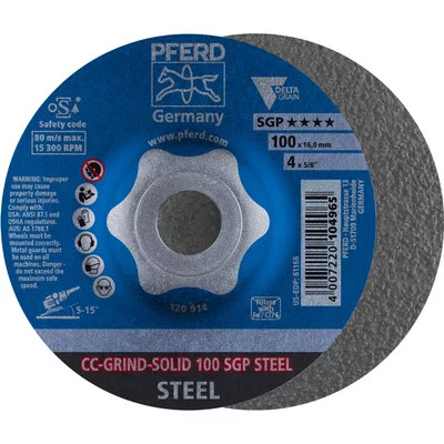 PFERD CC-GRIND-Schleifscheibe CC-GRIND-SOLID SGP STEEL Abbildung