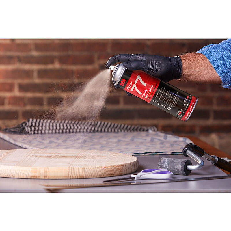 3M Sprühklebstoff auf Basis Synthetischer Elastomere Super 77, Beige, 500 ml